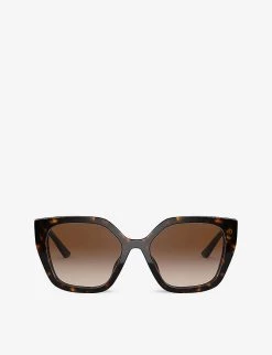 PRADA PR 24XS Rectangle-frame Sunglasses For Womens Brown