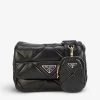 PRADA Re-Edition Quilted Leather Cross-body Bag For Womens Nero