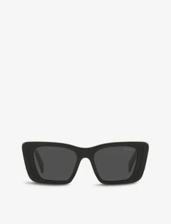 PRADA PR 08YS Butterfly-shaped Acetate Sunglasses For Womens Black