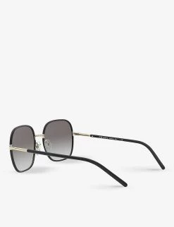 PRADA PR 67XS 58 Rectangle-frame Metal Sunglasses For Womens Black -Deals PRADA Store unnamed file 1071