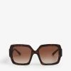 PRADA PR 21XS Rectangle-frame Acetate Sunglasses For Womens Brown -Deals PRADA Store unnamed file 1073
