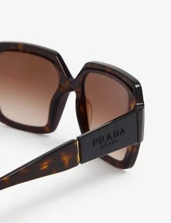 PRADA PR 21XS Rectangle-frame Acetate Sunglasses For Womens Brown -Deals PRADA Store unnamed file 1076