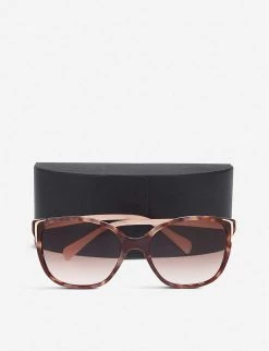 PRADA SPR010 Square-frame Sunglasses For Womens Pink