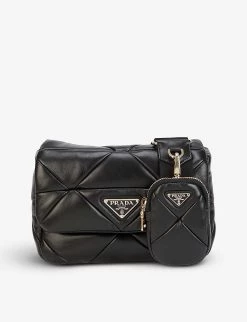 PRADA Re-Edition Quilted Leather Cross-body Bag For Womens Nero -Deals PRADA Store unnamed file 109
