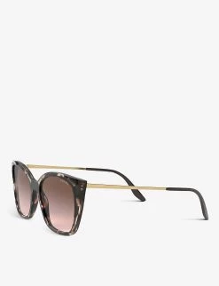 PRADA PR 12XS Cat-eye Acetate And Metal Sunglasses For Womens Brown -Deals PRADA Store unnamed file 1090