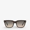 PRADA PR 04YS Acetate Pillow Sunglasses For Womens Brown