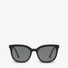 PRADA PR03XS Rectangular-frame Acetate Sunglasses For Womens Black