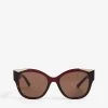 PRADA PR02WS Cat Eye-frame Acetate Sunglasses For Womens Red