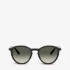 PRADA PR05XS Round-frame Acetate Sunglasses For Womens Black
