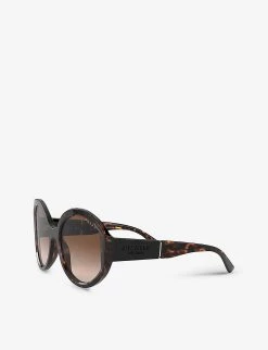 PRADA PR 22XS Tortoiseshell-effect Acetate Round Sunglasses For Womens Brown -Deals PRADA Store unnamed file 1140