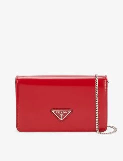 PRADA Logo-plaque Micro Leather Shoulder Bag For Womens Nero -Deals PRADA Store unnamed file 115