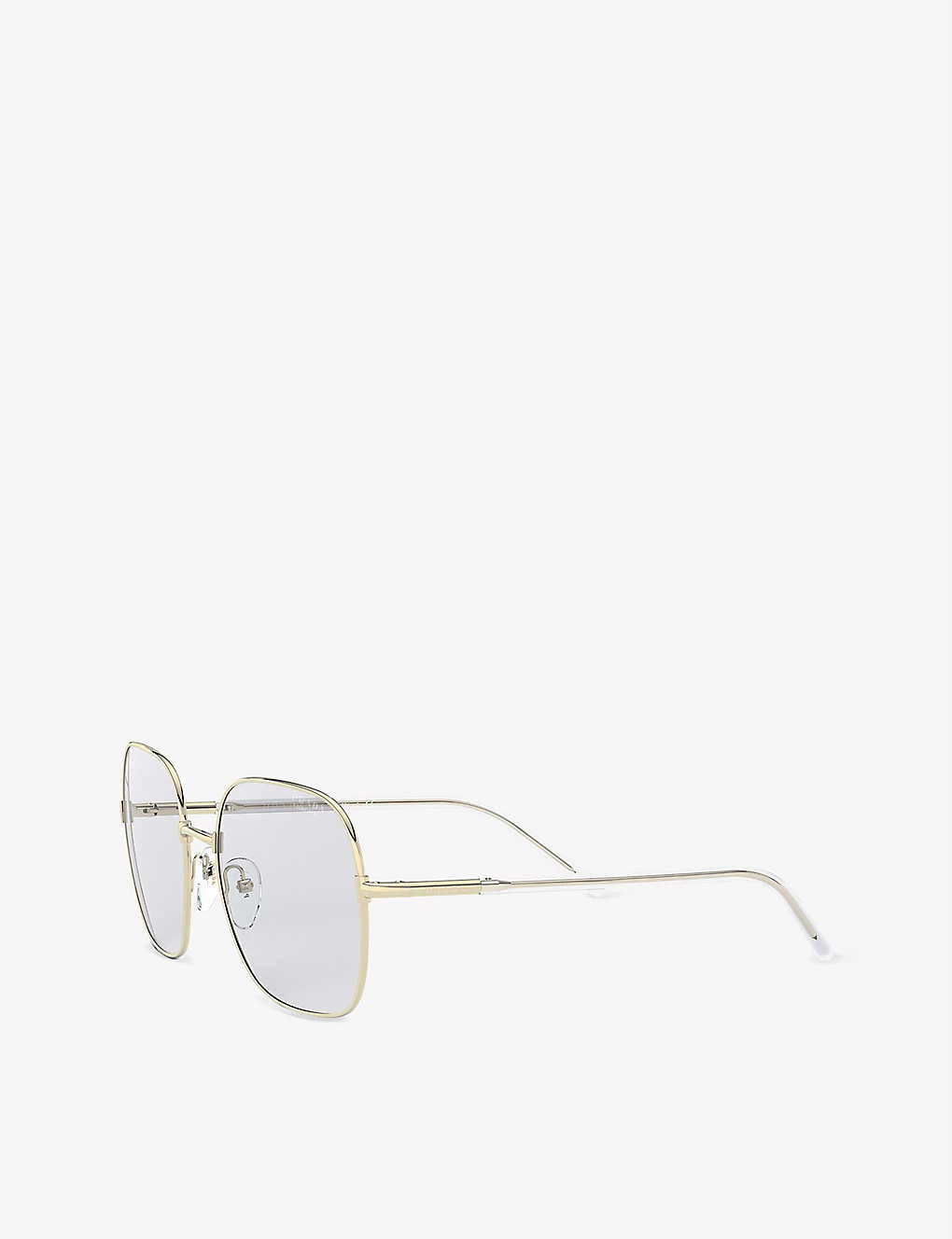 PRADA PR 67XS 58 Rectangle-frame Gold-tone Metal Sunglasses For Womens 5 PRADA PR 67XS 58 Rectangle-frame Gold-tone Metal Sunglasses For Womens - Image 3