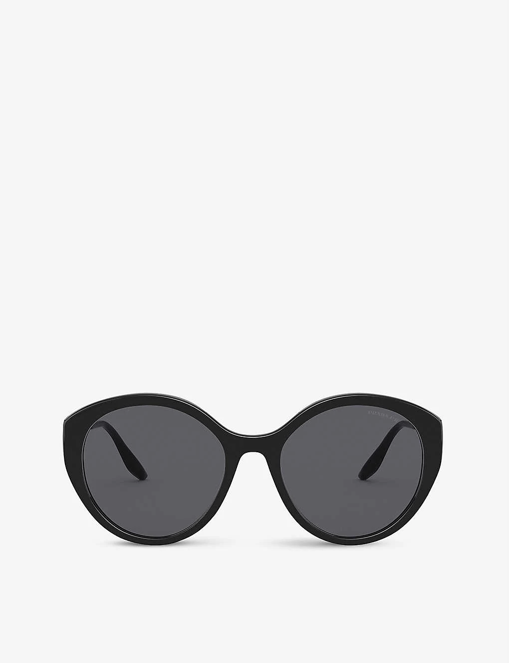 PRADA PR 18XS Polarised Phantos-frame Acetate Sunglasses For Womens Black 6 PRADA PR 18XS Polarised Phantos-frame Acetate Sunglasses For Womens Black - Image 4