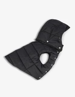 PRADA Logo-plaque Padded Recycled-polyamide Dog Coat Nero