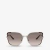 PRADA PR 60XS Metal And Mirror-coated Square Sunglasses For Womens Gold