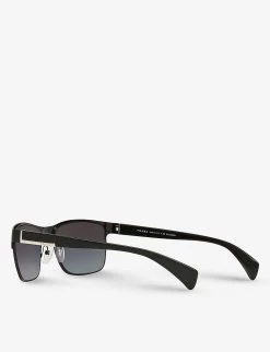 PRADA PR 51OS Rectangle-frame Metal Sunglasses For Womens Black -Deals PRADA Store unnamed file 1222