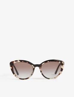 PRADA PR02V Cat-eye-frame Sunglasses For Womens Brown