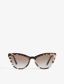 PRADA PR01V Cat-eye-frame Sunglasses For Womens Brown -Deals PRADA Store unnamed file 1244
