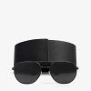PRADA PR55US Irregular-frame Sunglasses For Womens Black