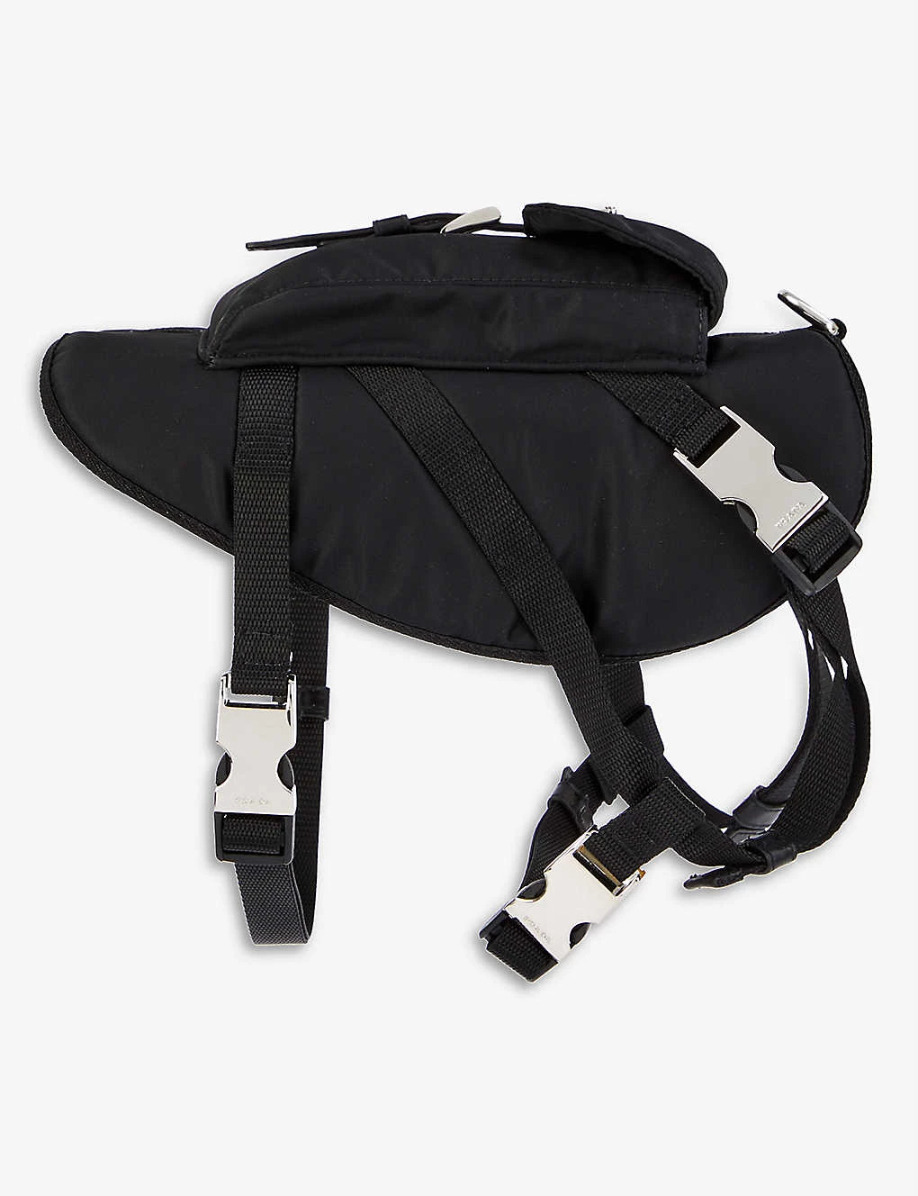 PRADA Re-Nylon Branded Recycled-nylon Dog Backpack For Womens Nero 5 PRADA Re-Nylon Branded Recycled-nylon Dog Backpack For Womens Nero - Image 3