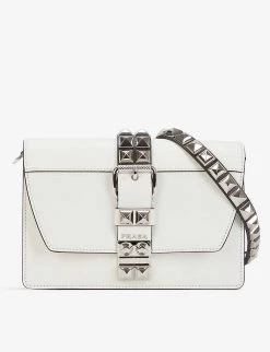 PRADA Elektra Leather Mini Shoulder Bag For Womens White