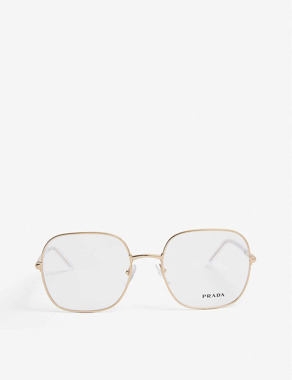 PRADA PR56WV Square-frame Metal Glasses For Womens Gold 3 PRADA PR56WV Square-frame Metal Glasses For Womens Gold