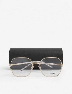 PRADA PR56WV Square-frame Metal Glasses For Womens Gold 8 PRADA PR56WV Square-frame Metal Glasses For Womens Gold -Deals PRADA Store unnamed file 178
