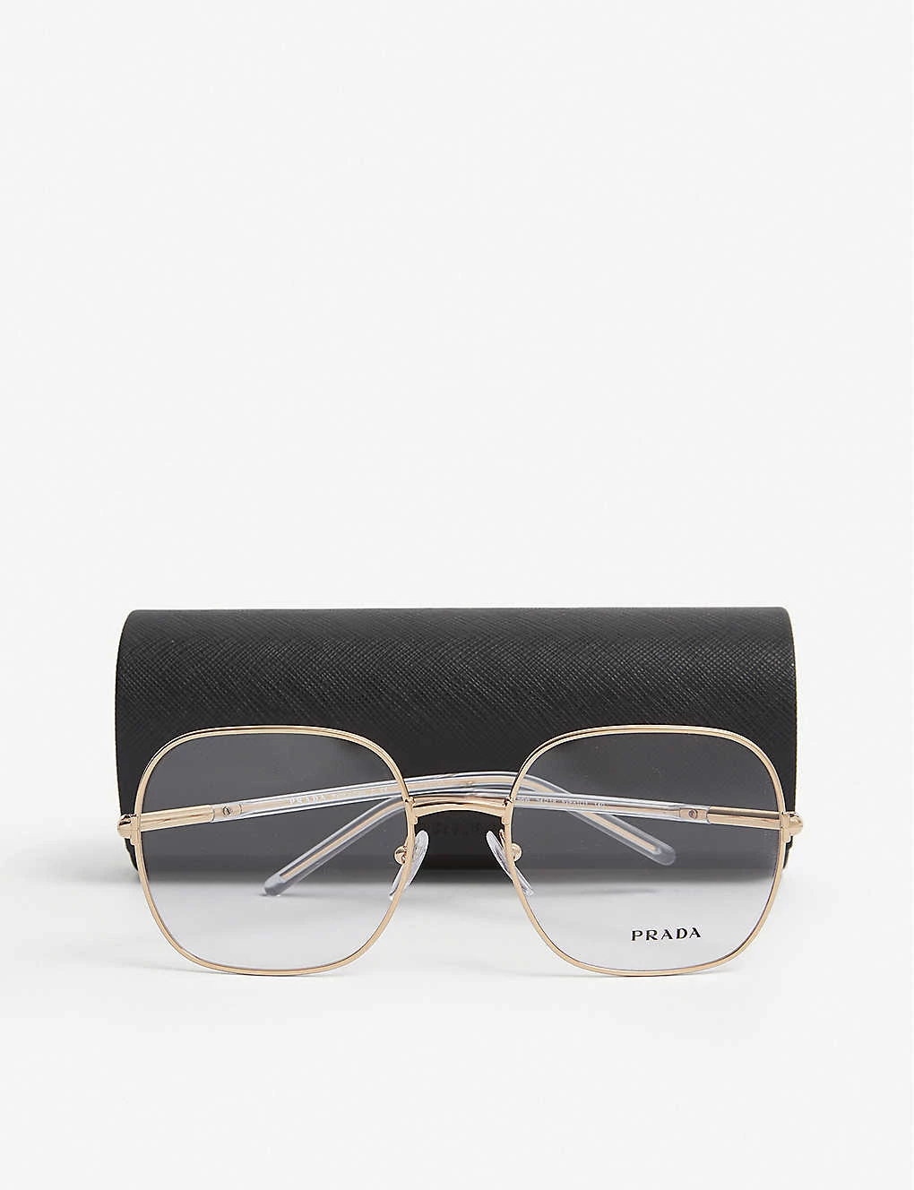 PRADA PR56WV Square-frame Metal Glasses For Womens Gold 4 PRADA PR56WV Square-frame Metal Glasses For Womens Gold - Image 2