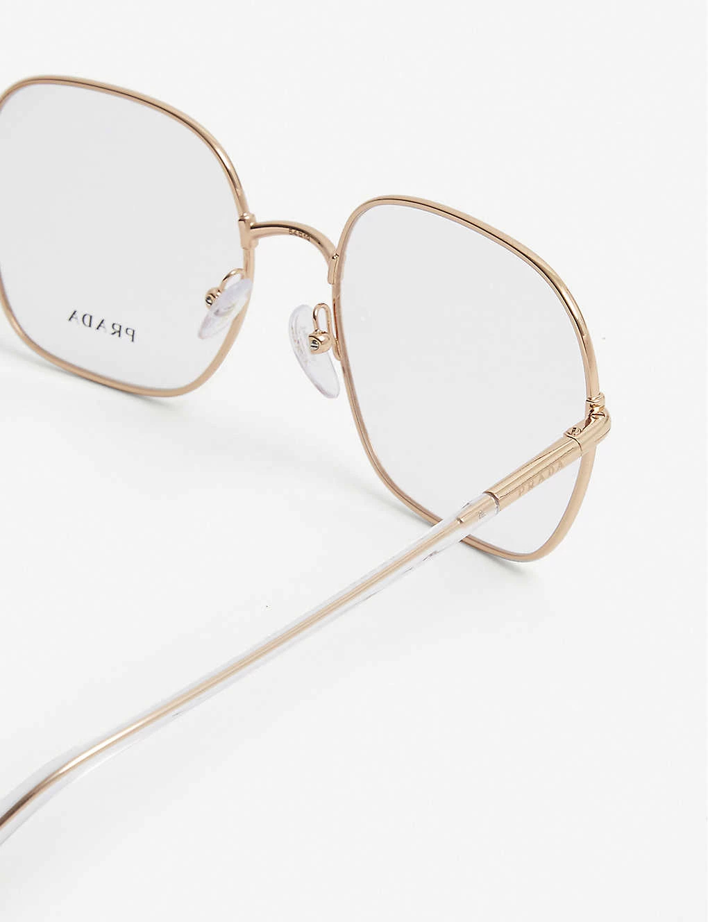 PRADA PR56WV Square-frame Metal Glasses For Womens Gold 6 PRADA PR56WV Square-frame Metal Glasses For Womens Gold - Image 4
