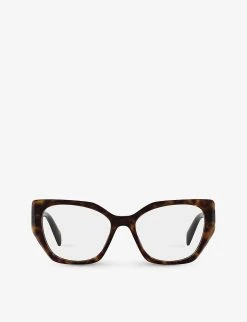 PRADA PR 18WV Square-framed Acetate Glasses For Womens Brown -Deals PRADA Store unnamed file 196