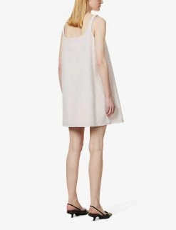 PRADA A-line Faded Denim Mini Dress For Womens Pink -Deals PRADA Store unnamed file 200