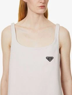 PRADA A-line Faded Denim Mini Dress For Womens Pink -Deals PRADA Store unnamed file 201