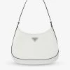 PRADA Cleo Leather Shoulder Bag For Womens Bianco N