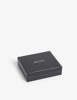 PRADA Logo Saffiano Leather Cardholder For Womens Fuoco -Deals PRADA Store unnamed file 243