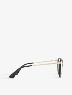 PRADA PR53UV Catwalk Cat-eye Acetate And Metal Glasses For Womens Black -Deals PRADA Store unnamed file 276