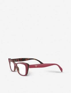 PRADA PR 15XV Acetate Cat-eye Glasses For Womens Red -Deals PRADA Store unnamed file 296