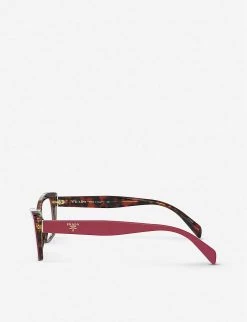 PRADA PR 15XV Acetate Cat-eye Glasses For Womens Red -Deals PRADA Store unnamed file 297