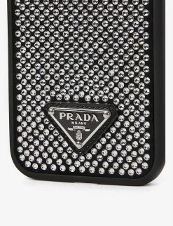 PRADA Rhinestone-embellished Leather Iphone12 Phone Case Cristal 9 PRADA Rhinestone-embellished Leather Iphone12 Phone Case Cristal -Deals PRADA Store unnamed file 323