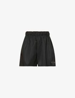 PRADA Logo-plaque High-rise Recycled-nylon Shorts For Womens Nero 13 PRADA Logo-plaque High-rise Recycled-nylon Shorts For Womens Nero -Deals PRADA Store unnamed file 345
