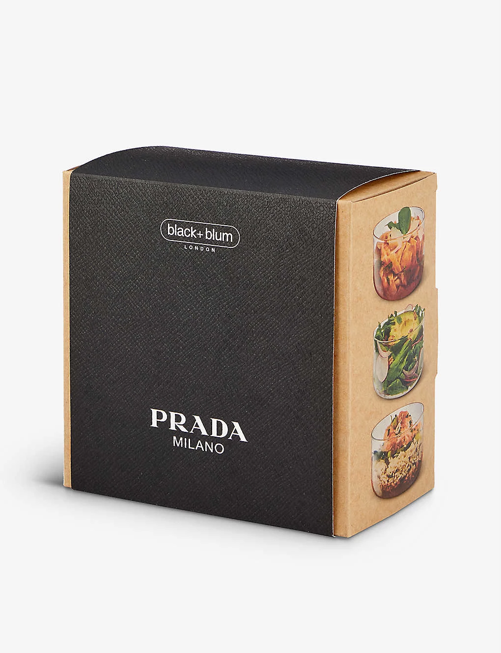 Prada X Black+Blum Glass, Stainless-steel And Wood Pulp Lunch Bowl 750 Ml Acciaio 5 Prada X Black+Blum Glass, Stainless-steel And Wood Pulp Lunch Bowl 750 Ml Acciaio - Image 3