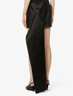 PRADA Train-embellished Silk-satin Mini Skirt For Womens Nero -Deals PRADA Store unnamed file 35