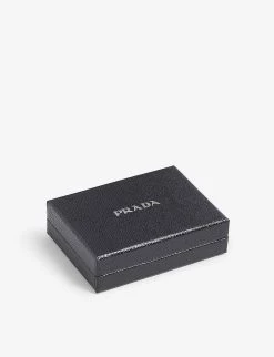 PRADA Logo-badge Leather Bifold Wallet For Mens Nero 1 -Deals PRADA Store unnamed file 364