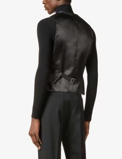 PRADA Brand-plaque Sleeveless Recycled-nylon Waistcoat For Mens Nero -Deals PRADA Store unnamed file 369