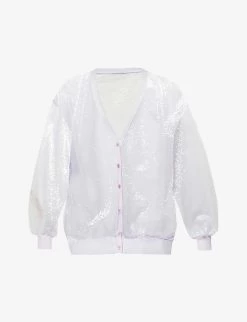 PRADA V-neck Sequin-embellished Woven Cardigan For Womens Lilla 13 PRADA V-neck Sequin-embellished Woven Cardigan For Womens Lilla -Deals PRADA Store unnamed file 466