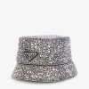 PRADA Crystal-embellished Silk-blend Bucket Hat For Womens Metal -Deals PRADA Store unnamed file 497