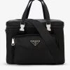 PRADA Brand-plaque Shell Picnic Set Bag For Mens Nero
