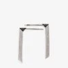 PRADA Branded Silver-toned Brass Hair Clips For Womens Nero + Crystal -Deals PRADA Store unnamed file 514