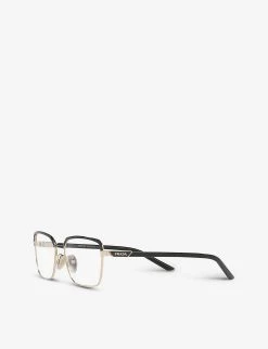 PRADA PR 56YV Rectangular-frame Metal And Acetate Optical Glasses For Womens Gold -Deals PRADA Store unnamed file 526