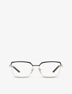 PRADA PR 56YV Rectangular-frame Metal And Acetate Optical Glasses For Womens Gold -Deals PRADA Store unnamed file 528
