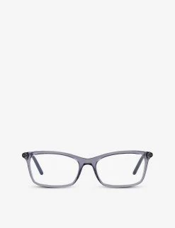PRADA PR 16WV 06M1O1 Cat-eye Acetate Optical Glasses For Womens Blue